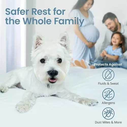 Full Premium Mattress Protector & 2 Pillow Protectors, view 4
