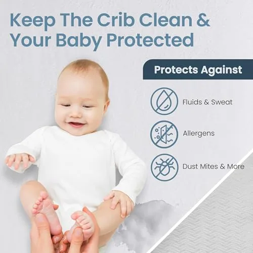 Crib Premium Zippered Encasement, view 3